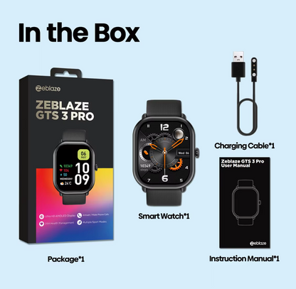 Zeblaze GTS 3 Pro Smartwatch